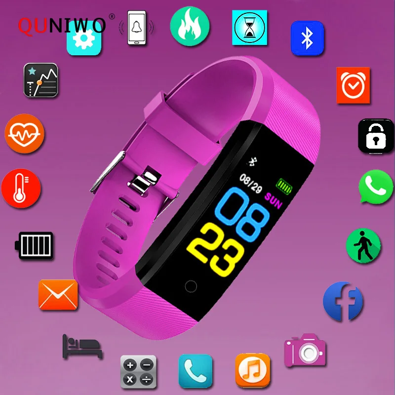 Спортивный Браслет Смарт часы для детей детские девочек и мальчиков Wach брендовые