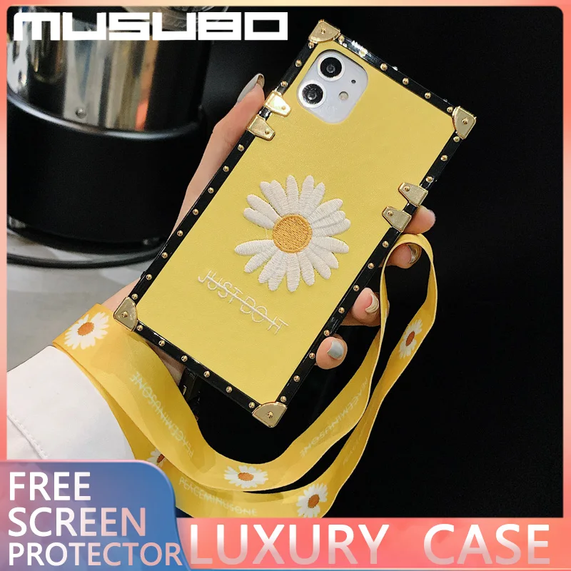 MUSUBO новый роскошный чехол для телефона с вышивкой iphone 11 Pro XS MAX 6 7 8 PLUS SE2 маленькие
