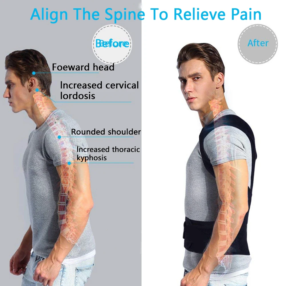 Posture Corrector Back Support Medical Clavicle Posture Corrector Adult Children Back Support Belt Brace Support Back Belt