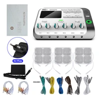ems electrical muscle stimulator 6output channel physiotherapy tens machine acupuncture patches massage body electrode best pads