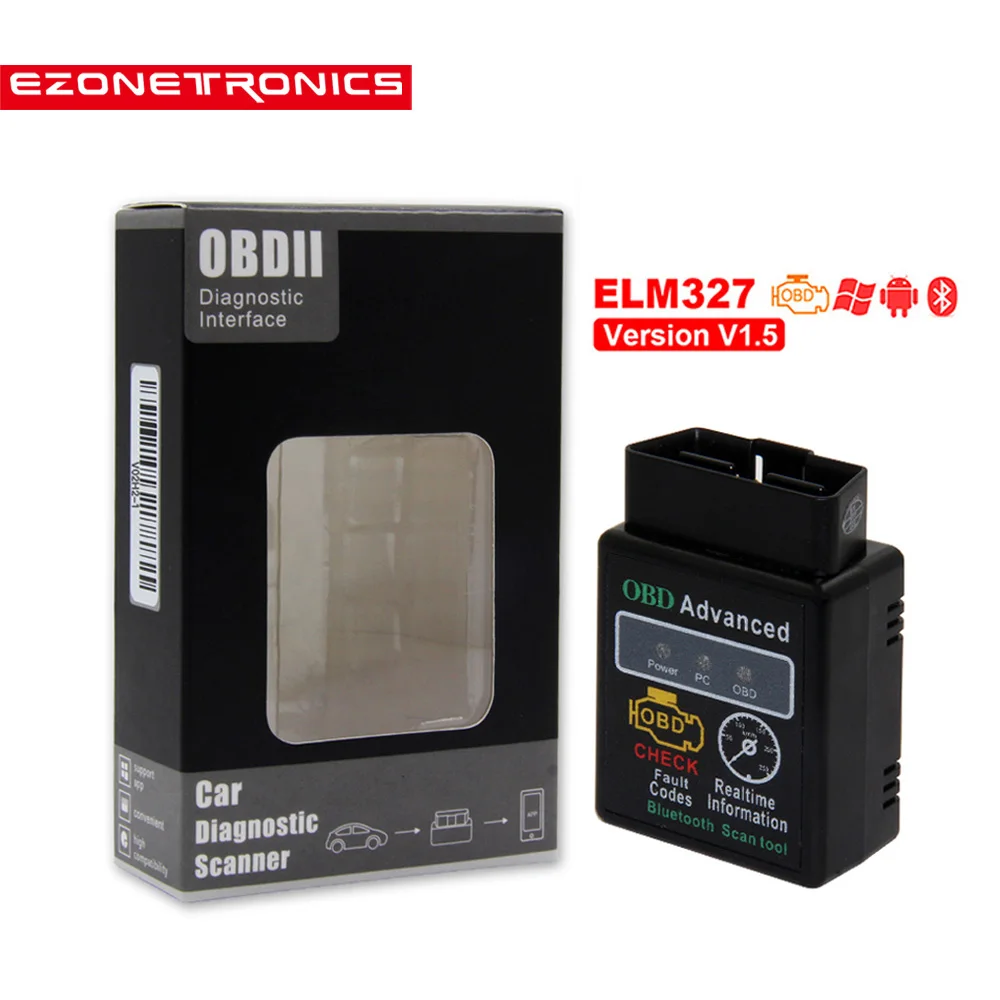Новый мини сканер OBD2 ELM327 Bluetooth V1.5 автомобильный диагностический инструмент