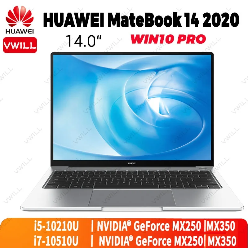 Ноутбук HUAWEI MateBook 14 дюймов 2020 Intel Core 8 ГБ/16 ГБ DDR3 512 Гб SSD Windows 10 Pro английский