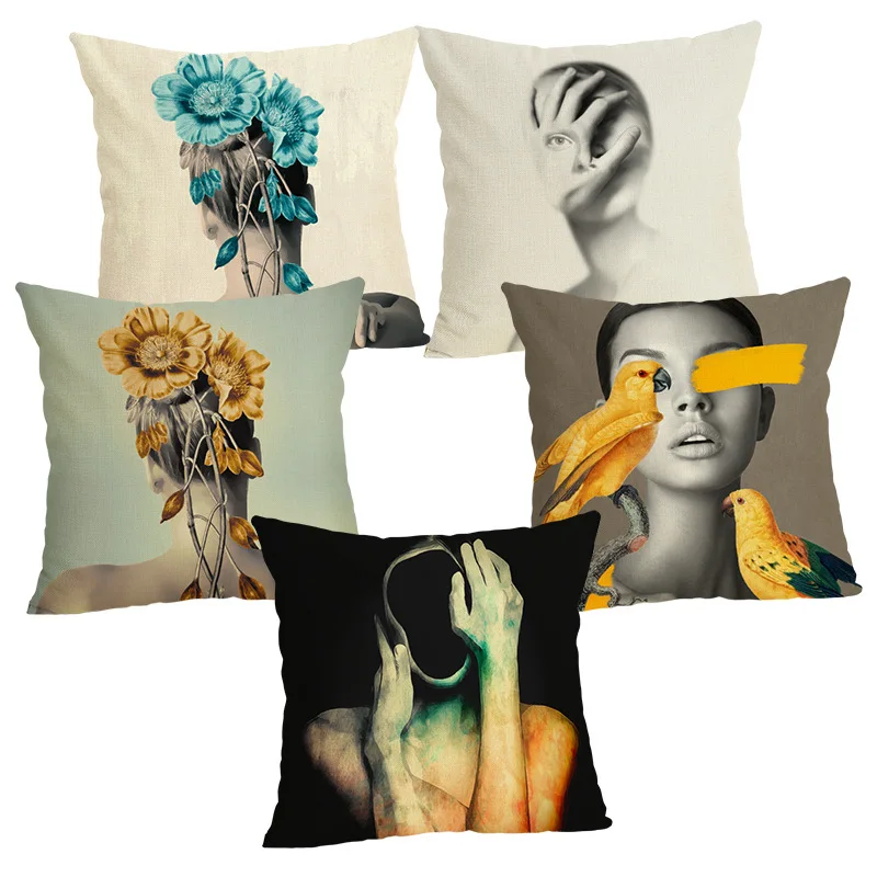 Borges Exaggeration Printing Home Decorative Pillows Cover Personalized Pillowcase Pattern Picture PillowCase | Дом и сад