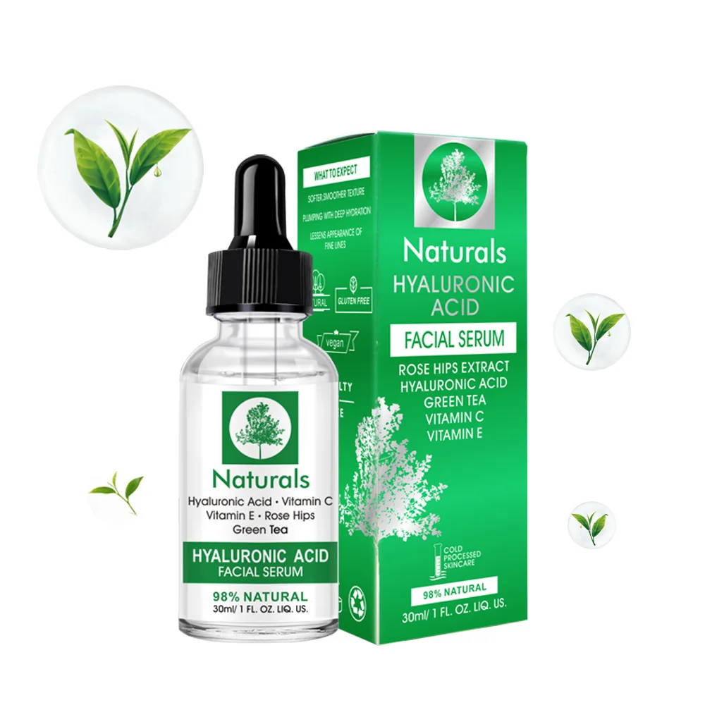 

30ml Vitamin C Hyaluronic Acid Face Skin Serum Brightens Skin whitening Anti Aging Wrinkle Dropshipping
