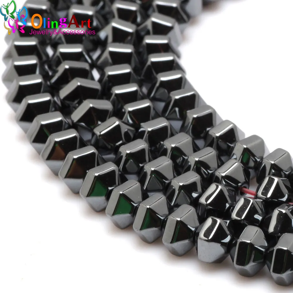 Olingart высокое качество натуральный камень гематит треугольник/кубоид/гироскоп