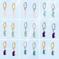 korea unusual fresh long earrings for women simple fine multicolor irregular turquoise female tassel earrings gentle temperament
