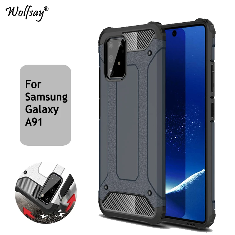 

Чехол для samsung Galaxy A91, противоударный резиновый жесткий чехол для телефона samsung Galaxy A91, защитный чехол для samsung A91