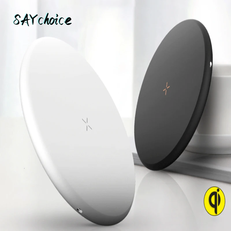 

SAYchoice New QI Wireless Charger For Apple For iphone Mobile Phone 15 W Ultra-thin Round Fast Charge