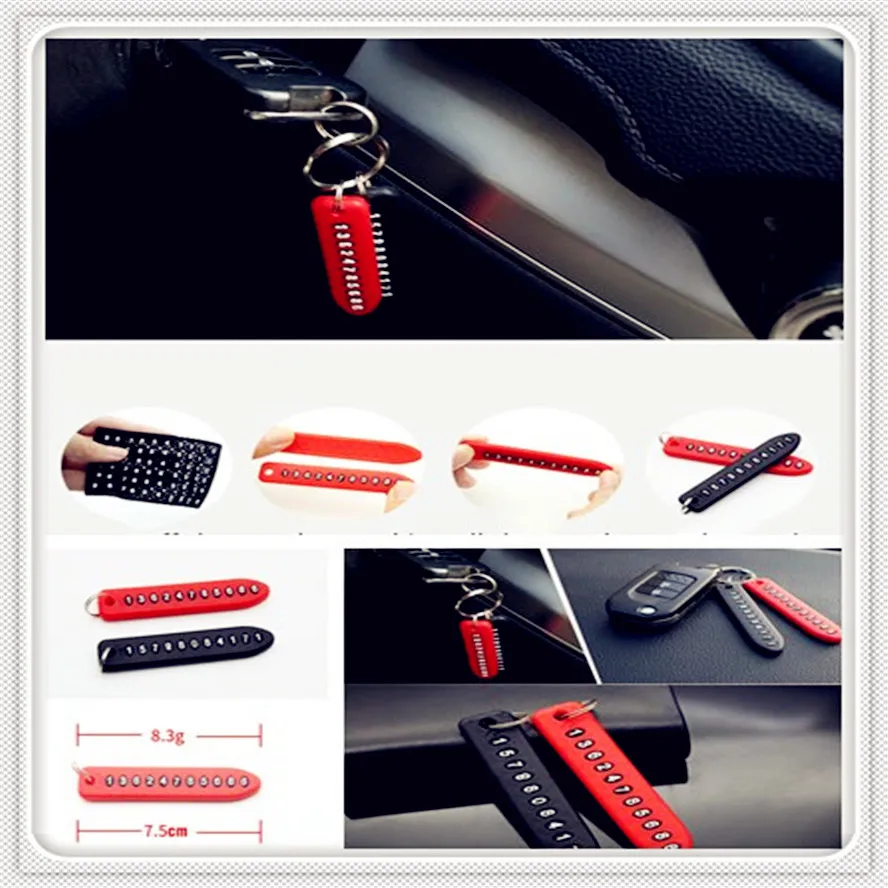 Брелок для ключей с защитой от потери номера телефона подвеска авто автомобиля