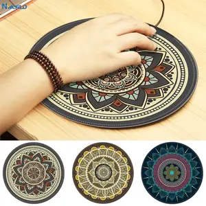 Винтажный богемный круглый компьютерный 3D-коврик Nworld для мыши, Противоскользящий коврик для мыши для дома, офиса, ПК, игр, LOL, Overwatch, CS GO