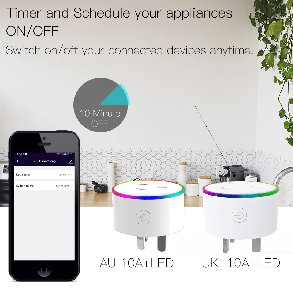 BR Wi Fi умная штепсельная розетка Беспроводная Smart Life/Tuya дистанционное управление