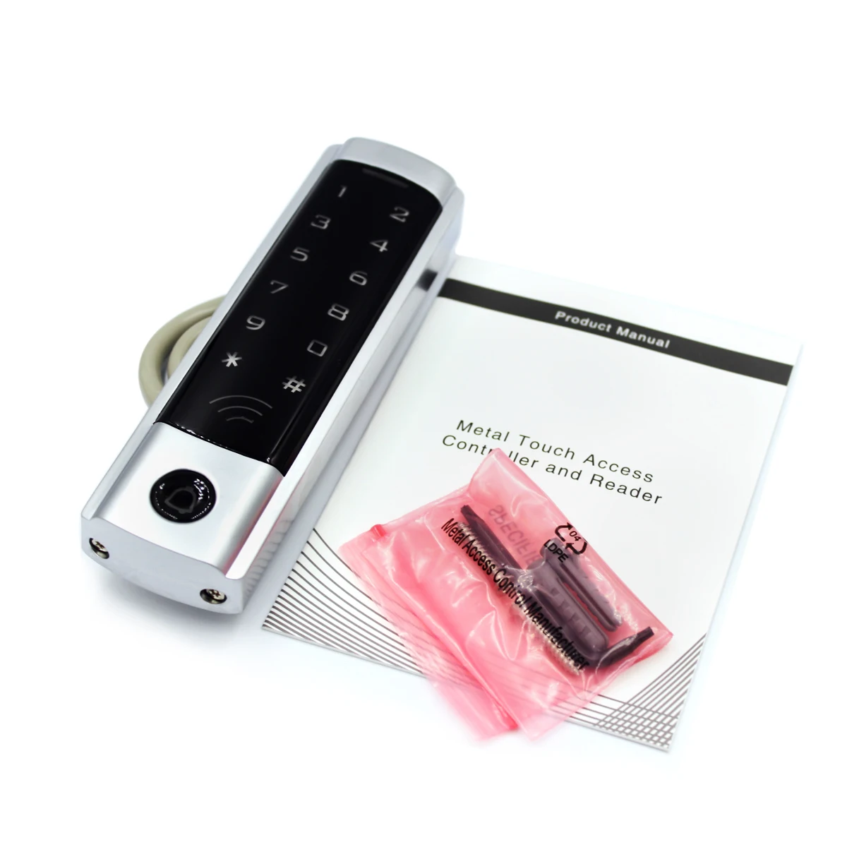 RFID замок дверной водонепроницаемый металлический с сенсорной клавиатурой 125