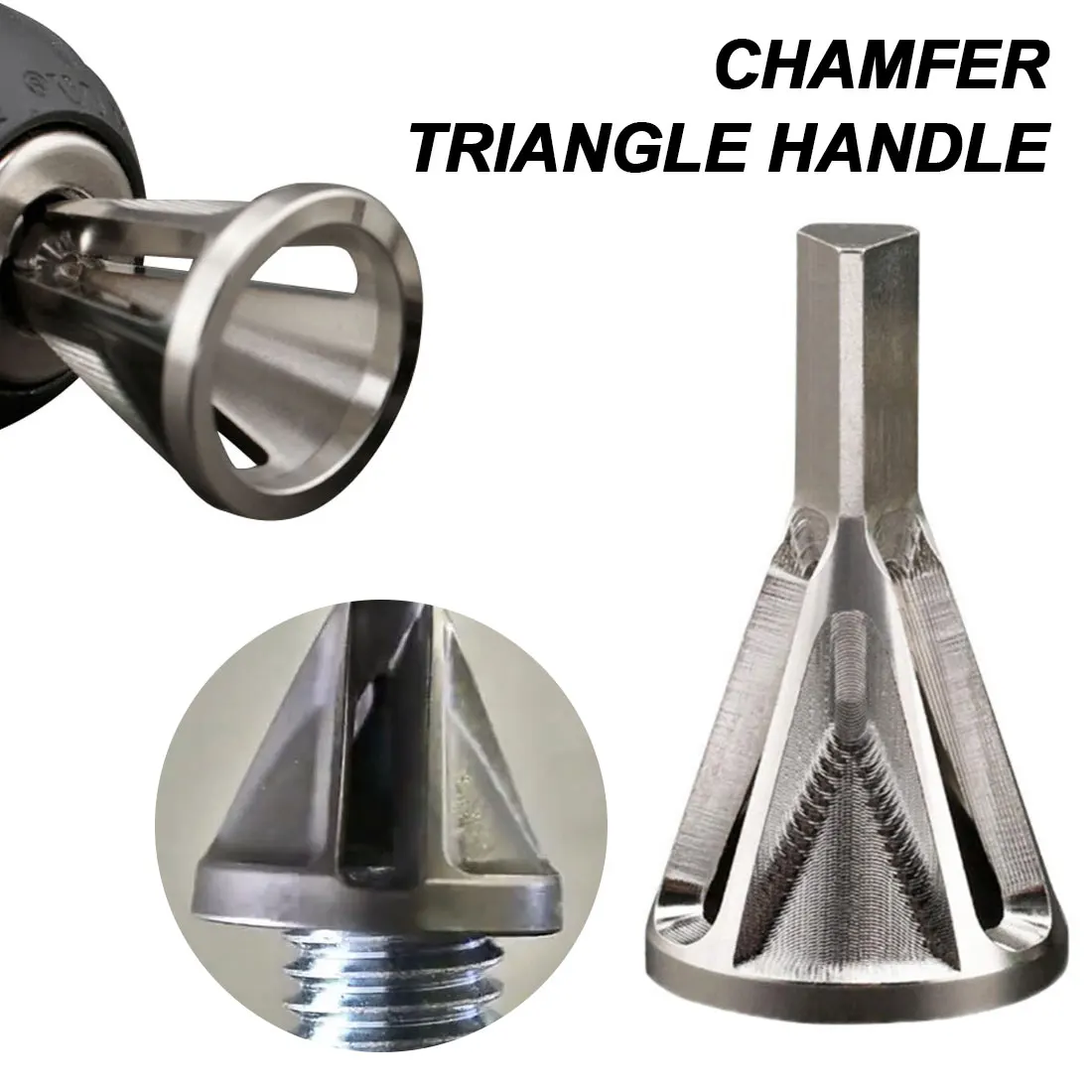 

Universal Circular Head Deburr Hex/Triangle Stainless Steel Milling Cutter Chamfer Tool High Strength Hardness Drill Bit Remover