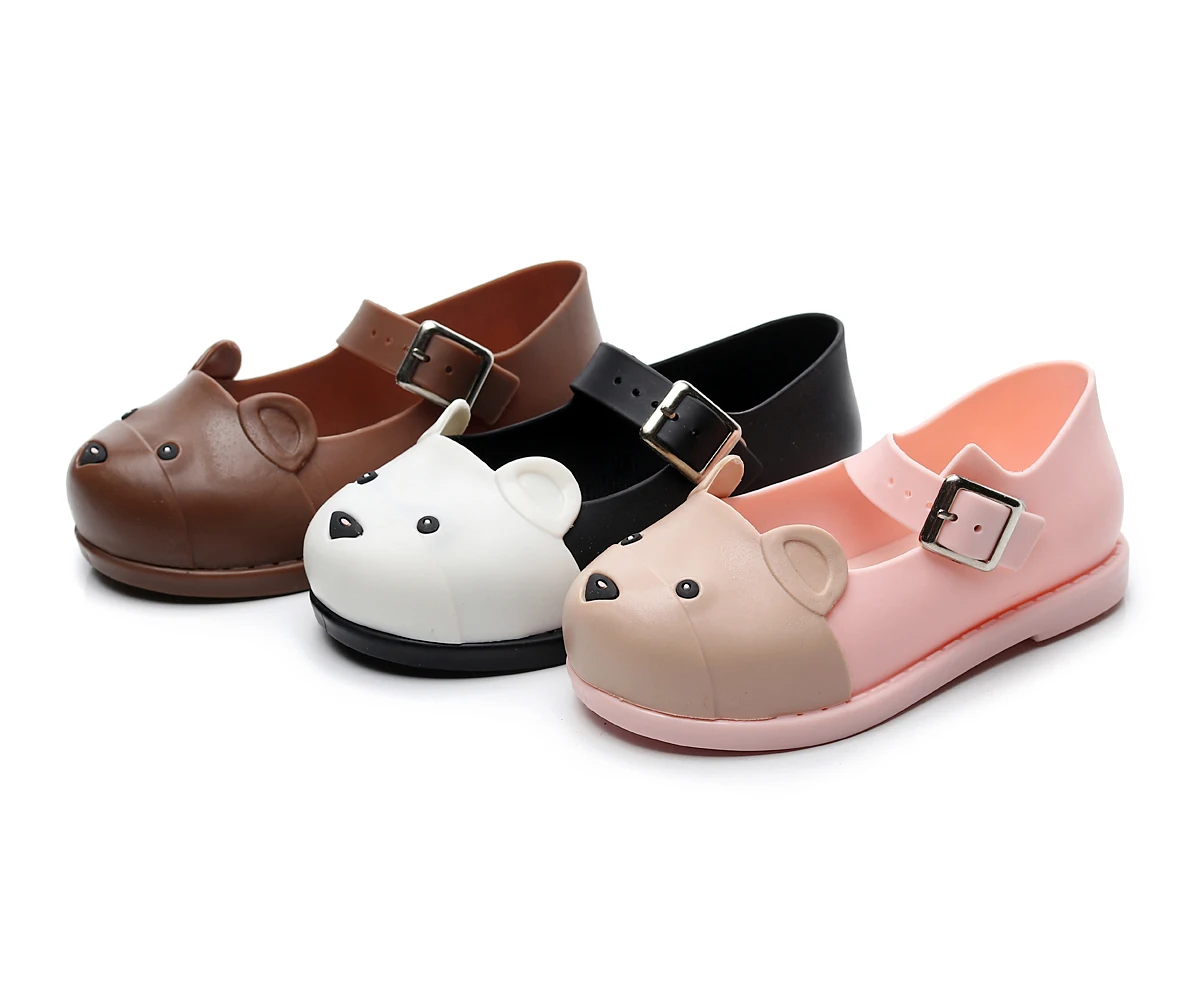 

Mini Sed Cute Little Bear Kids Jelly Shoes Children PVC Board Shoes Baby Princess Cartoon Shoes Boy Comfortable Waterproof Shoes