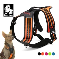 truelove sport nylon reflective no pull dog harness outdoor adventure pet vest with handle xs to xl 5 colors in stock factory