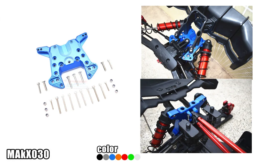 Алюминий задний амортизатор крепления для ARRMA 1/5 Кратон 8S BLX ARA110002T1/T2 и 4WD изгой