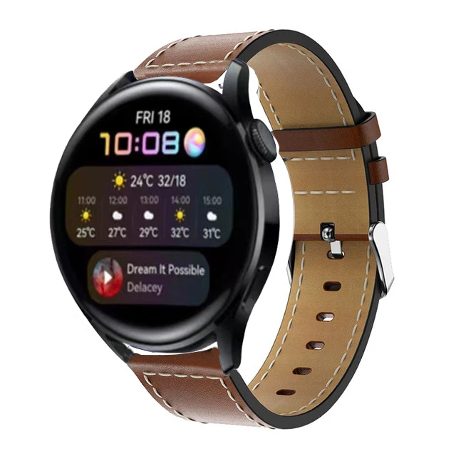 

Leather Band Strap For Huawei Watch 3 /Watch 3 Pro Sports Edition Watchband Bracelet 22mm Wristband