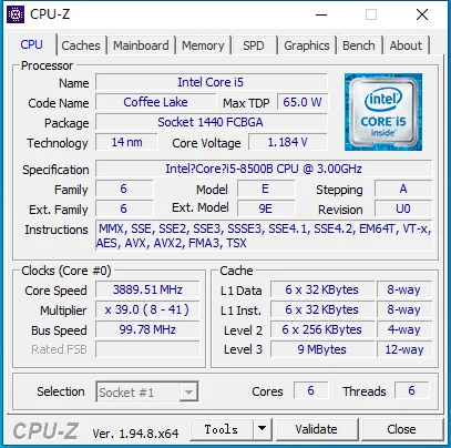 

I5-8500B процессор 8TH COFFEE LAKE, модифицированный CPU BGA to LGA1151 3,0G, 6 ядер, справочная информация, ID для Bios = QNCT QNVH QQLT QQLS