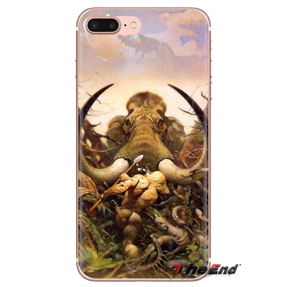 Для huawei G7 G8 P7 P8 P9 P10 P20 P30 Lite Mini Pro P Smart Plus 2017 2018 2019 Frank Frazetta Jongar драки Мягкий ТПУ чехол