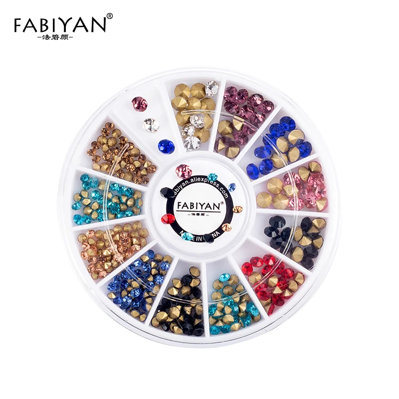 Прозрачные украшения для дизайна ногтей акриловые смешанные размеры 3D Типсы