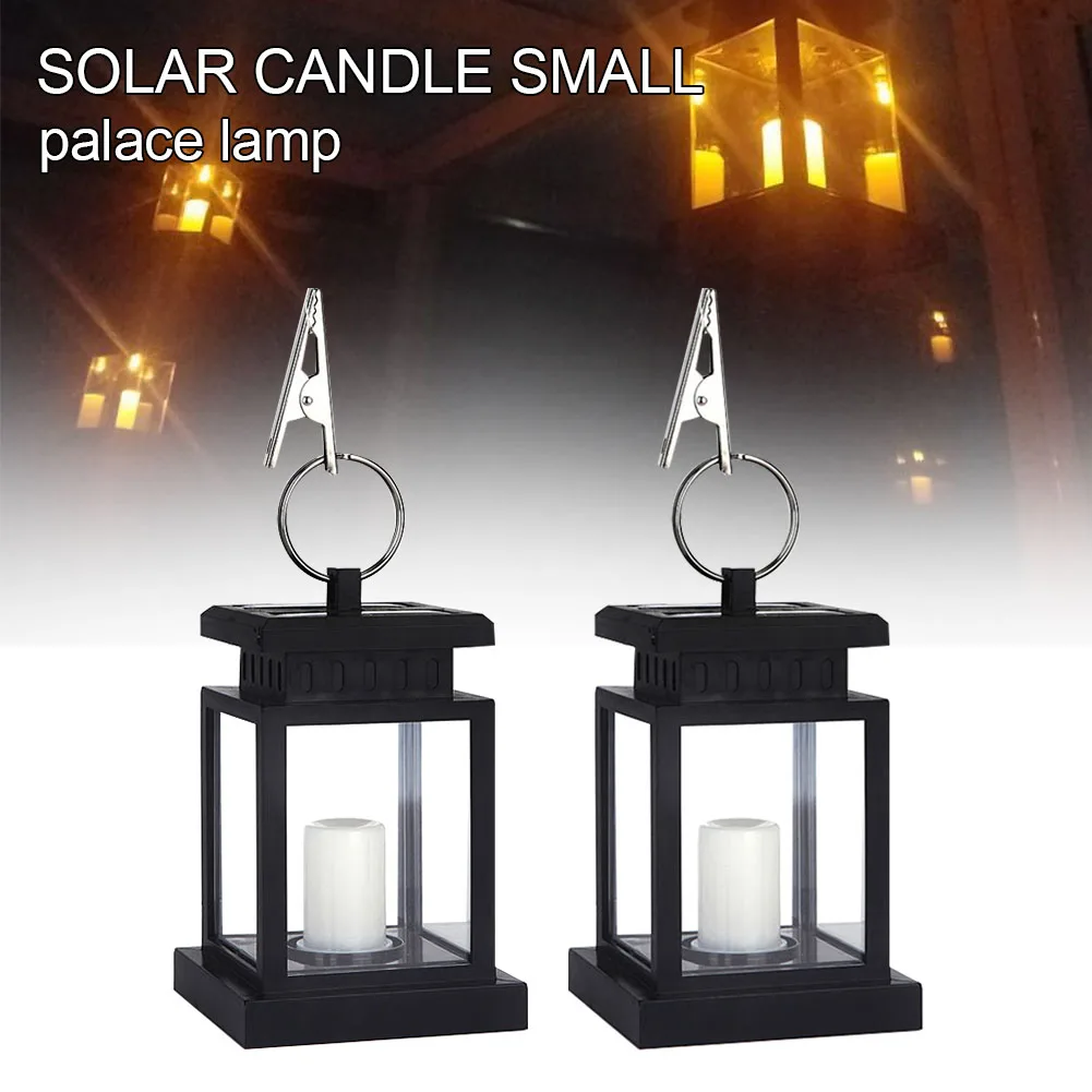 

2pcs/pack Solar Lantern Gift Outdoor Garden Porch Pathway Hanging IP65 Waterproof Home Decor Lawn Portable Backyard Patio