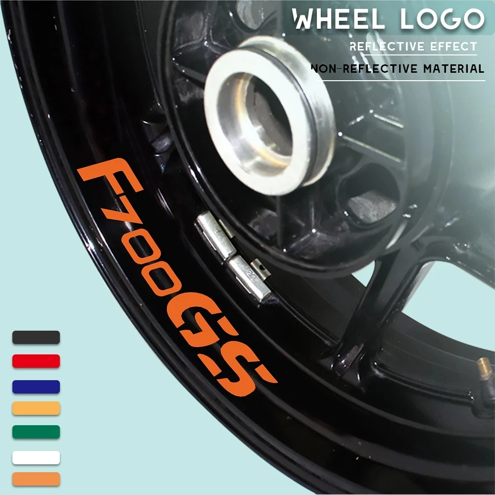 

Мотоциклетная декоративная Водонепроницаемая наклейка, колесо, полоса, логотип, кольца, наклейка, отражающая наклейка для BMW F700GS