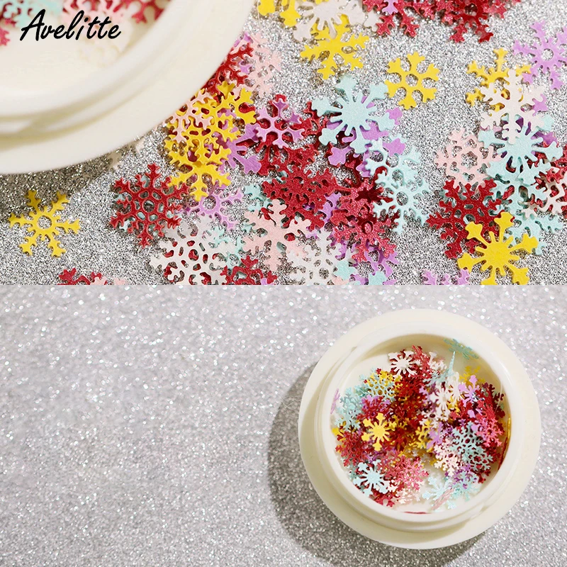 Авелит дизайн ногтей Рождество Снежинка патч Зимняя история серии стерео