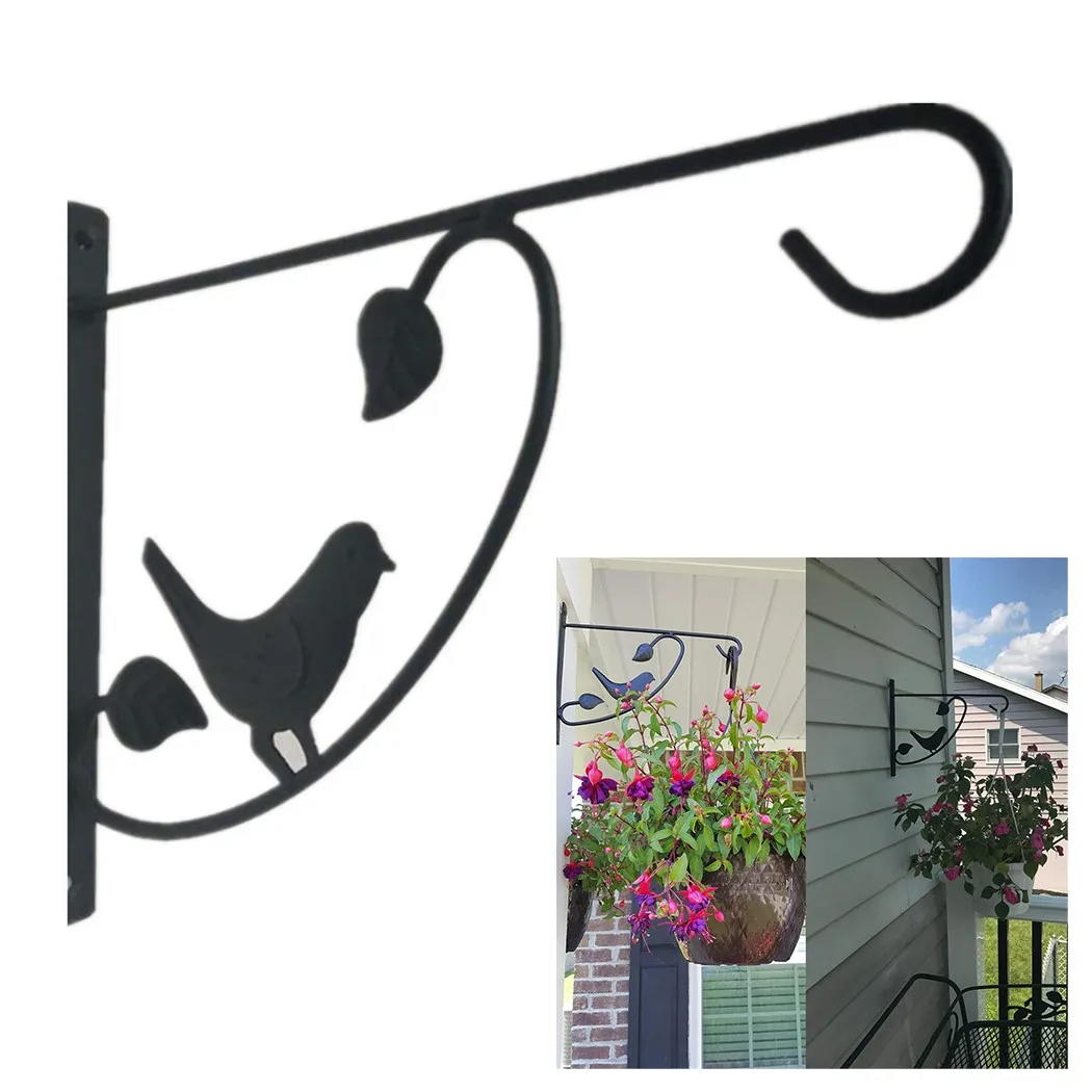 

Modern Art Hanging Plants Bracket Wall Planter Hooks Flower Pot Iron Lantern Hanger For Garden Outdoor Indoor Patio