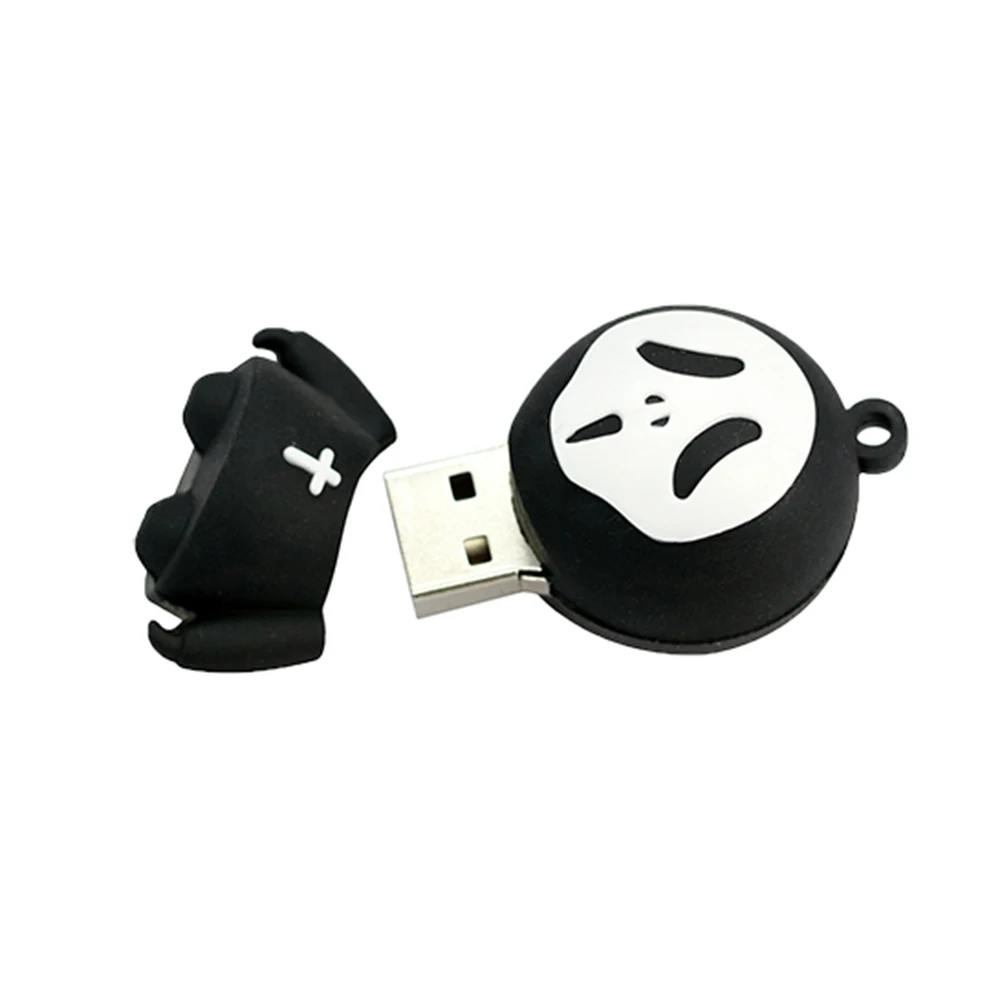 Skull/demon/ghost/Grim Reaper Flash Drive 32 Гб 64 ГБ 4 ГБ 16 8 256 ГБ Флешка мини флеш-накопитель USB2.0 реальная емкость cle usb подарок