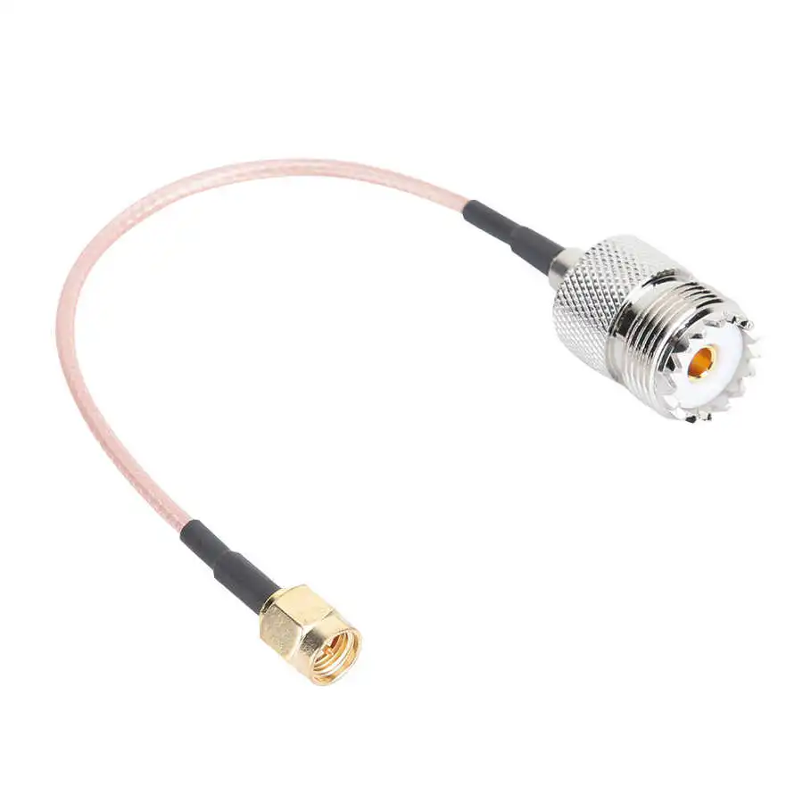Коаксиальный кабель-переходник с SMA типа папа на UHF SO-239 мама антенный