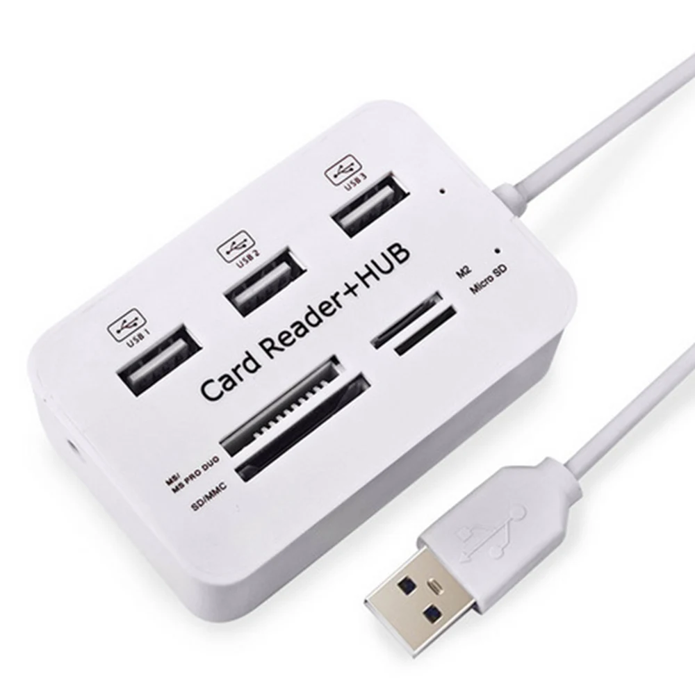 USB HUB 3.0 Multi Splitter 3 Ports Card Reader Hub Super Speed Micro Hab for Computer Accessories | Компьютеры и офис