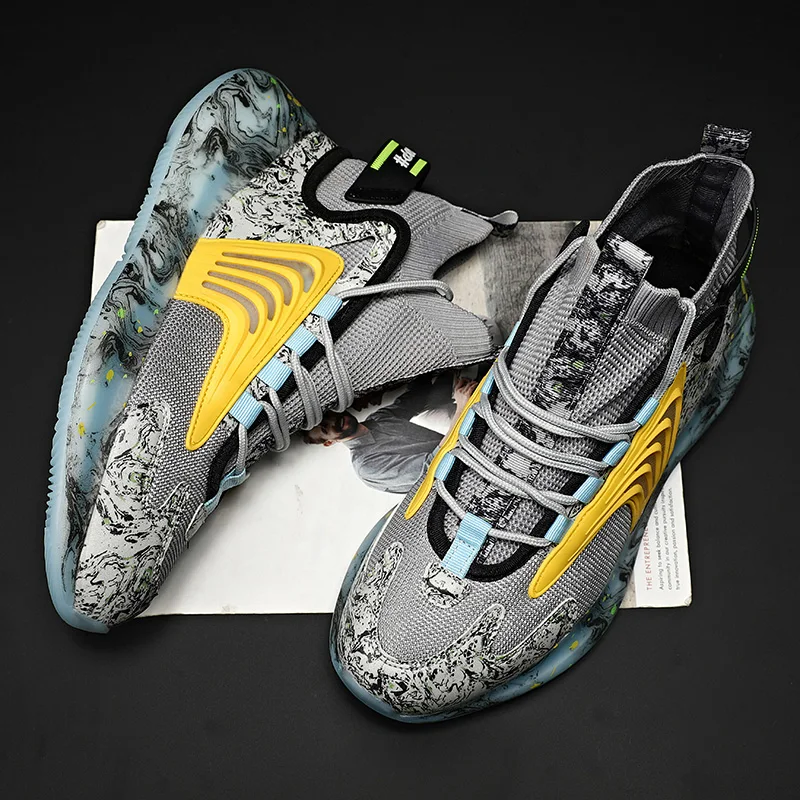 

Sneaker High Top High Sneakers MALE SNEAKER Men's Fashion CASUAL Hightop Men Shoes Branded Fashionable Sports Sport For