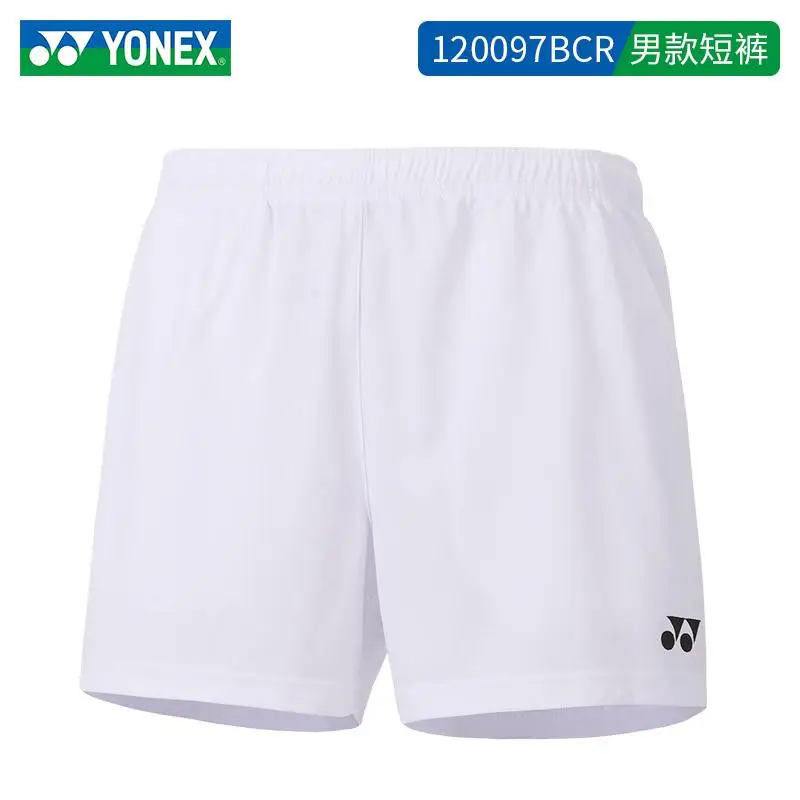 Yonex бадминтон мужские спортивные шорты теннисные шорты мужской Настольный теннис быстросохнущие фитнес спортивные тренировочные шорты - Цвет: Белый