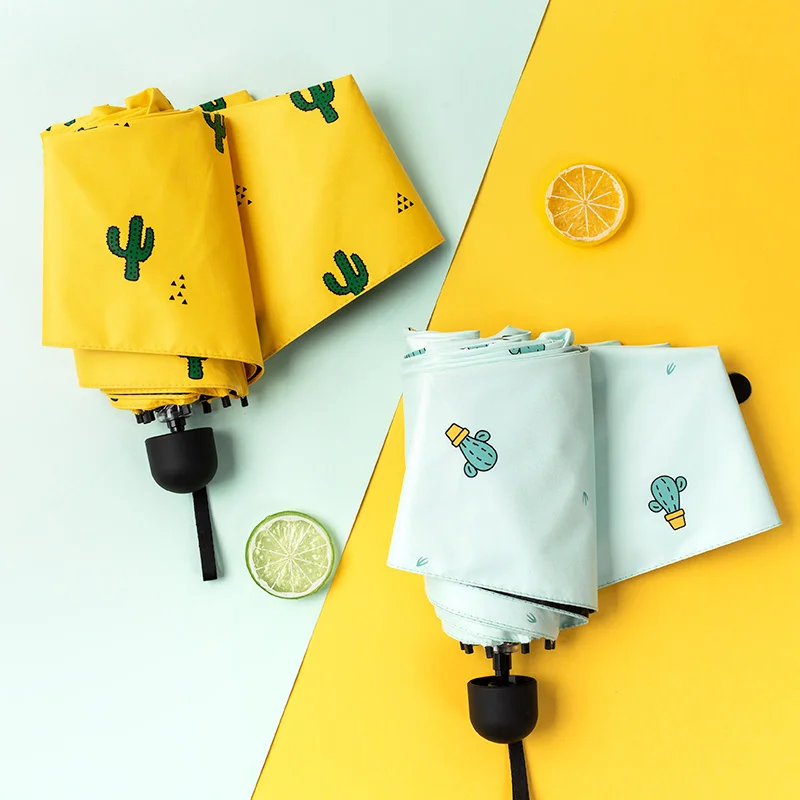 Креативный Зонт С КАКТУСОМ милый прозрачный зонт солнечный и дождливый