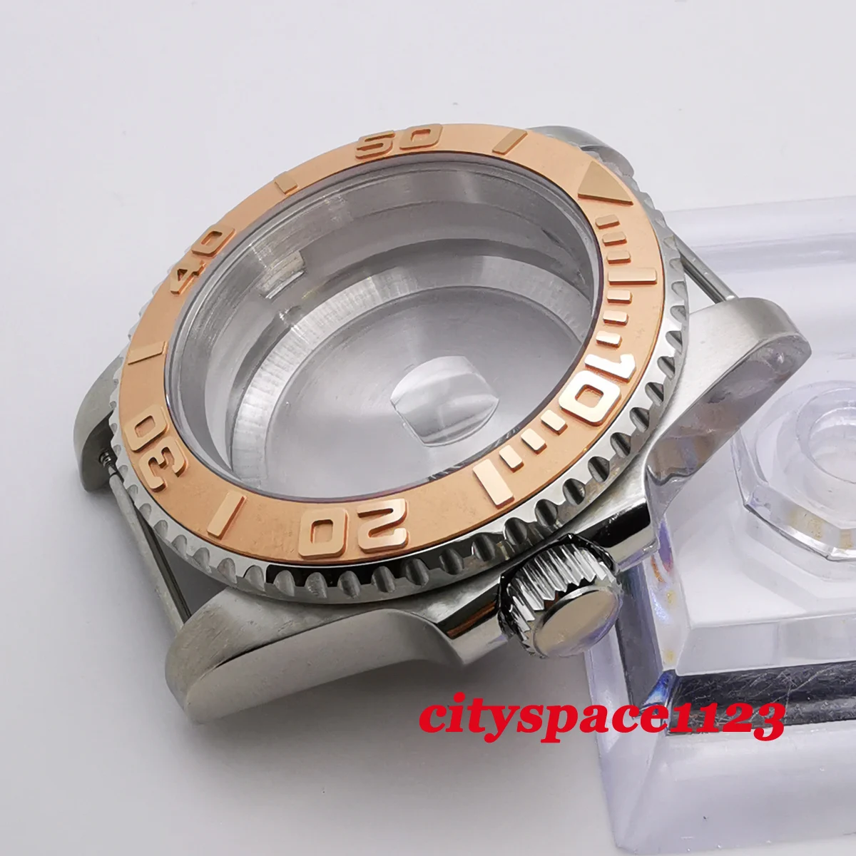 

40mm Multi-color Stainless Steel Sapphire Ceramic Bezel Watch Case, suitable for nh35 ,nh36 Movements Waterproof