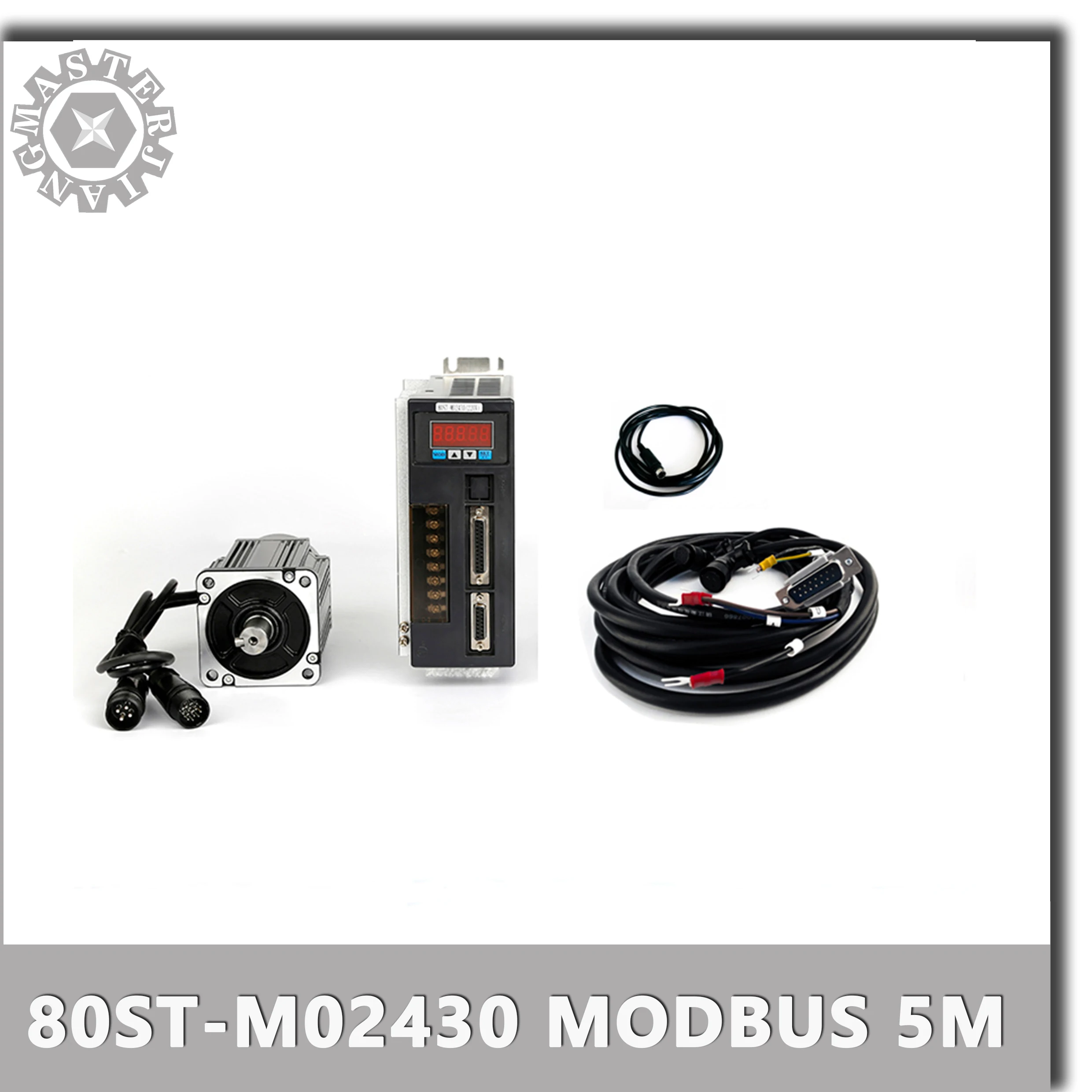 С кабелями Modbus и 5 метров 220 В 750 Вт 80ST M02430 серводвигатель переменного тока 3000