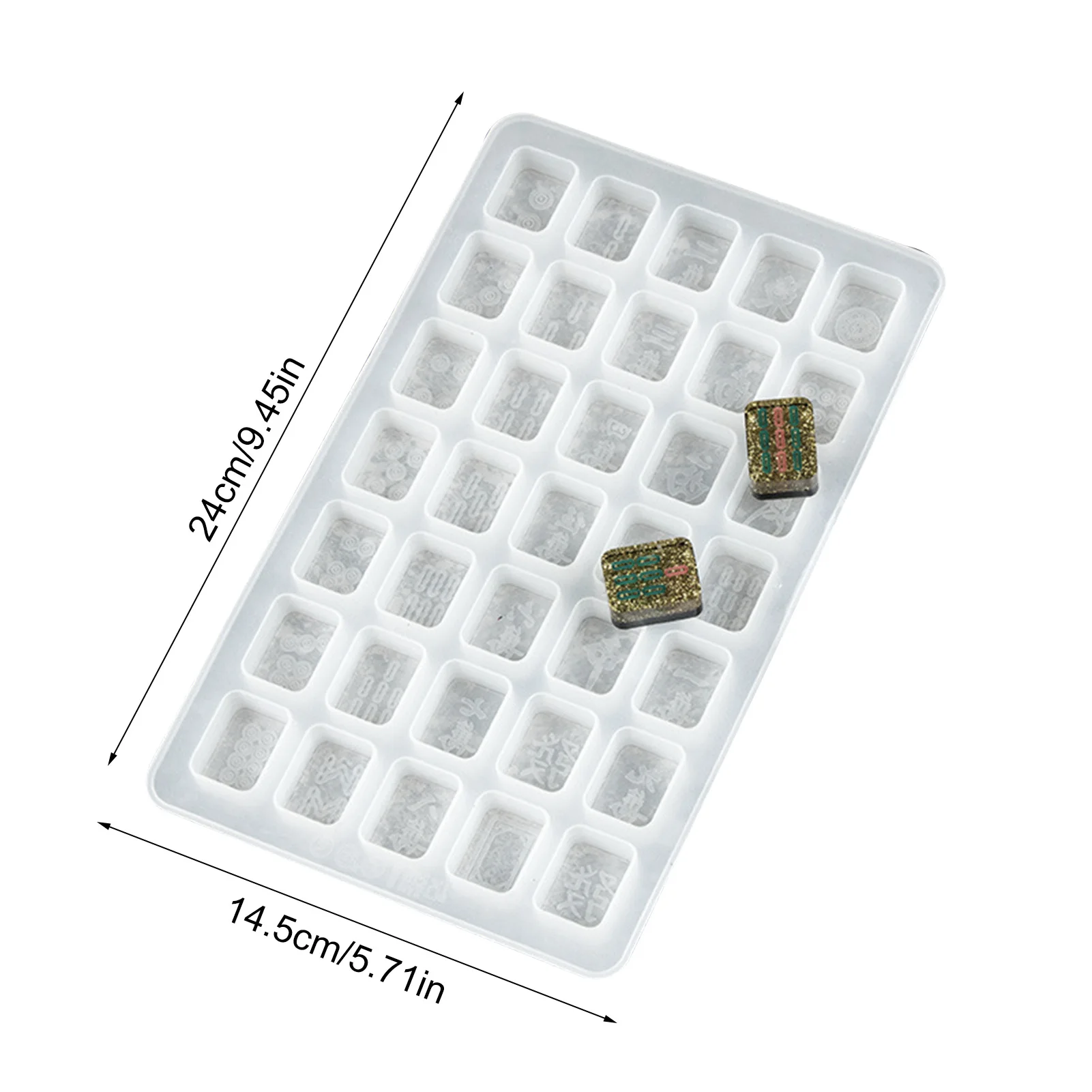 

Chinese Mahjong Chess Silicone Mold DIY Silicone Crystal Epoxy Game Mold Cake Baking Tools Fondant Chocolate Mold For Home