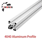 1 шт., анодированный алюминиевый профиль 4040 европейского стандарта для экструзии, длина 100-1200 мм, линейная направляющая 4005001000 мм для 3D-принтера с ЧПУ