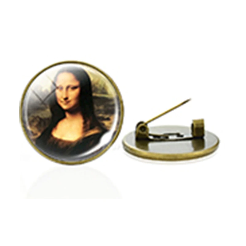 Медная брошь Gustav Klimt Art 25 мм стеклянный кабошон булавка Alphonse Fly украшения для