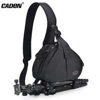 caden dslr camera bags professional shoulder bag with rain cover for canon sony panasonic slr lens tripod for men outdoor travel