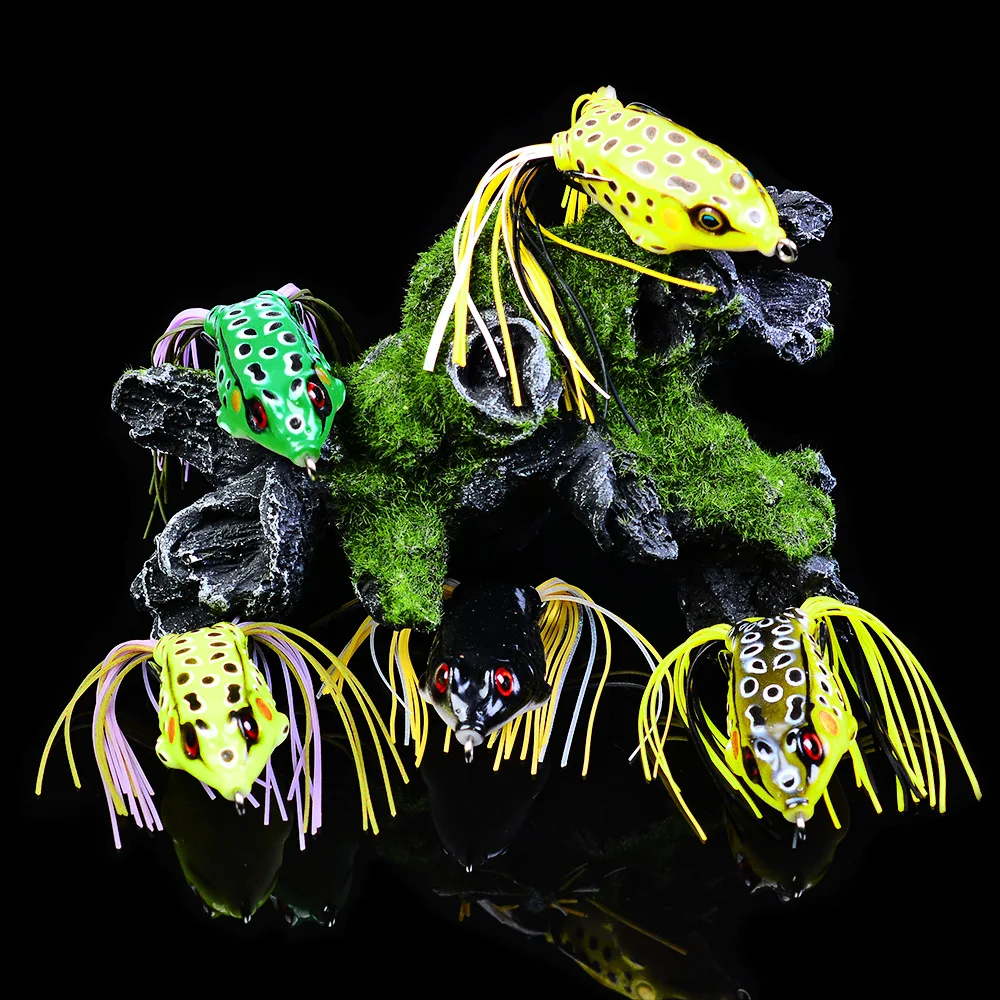 

1PCS Double Propellers Frog Wobbler Soft Bait Jigging Fishing Lures 52mm8.5g Artificial Crankbait Minnow Topwater Fishing Tackle