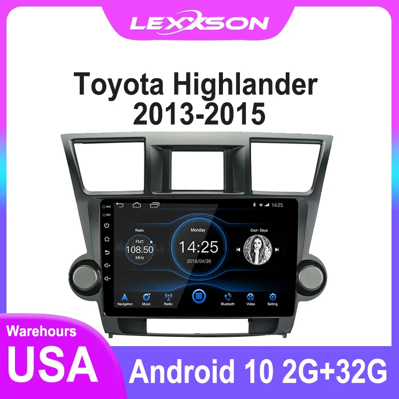 

DSP 2G+32G Android 10.0 Car Radio Multimedia RDS GPS Navi Mirror Link IPS Screen for Toyota Highlander 2008 2009 2010 2011 2012
