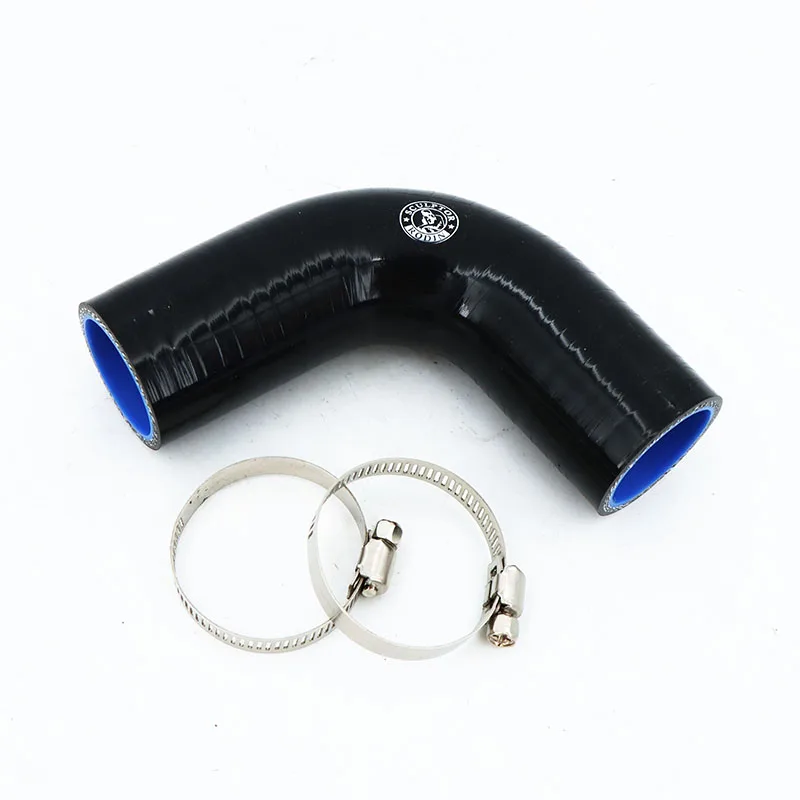 

38mm/40mm45mm/48mm/51mm 90 Deg Degree Silicone Rubber Joiner Bend inch/1.89" inch/2" inch/2.13" inch Elbow Hose + Clamp