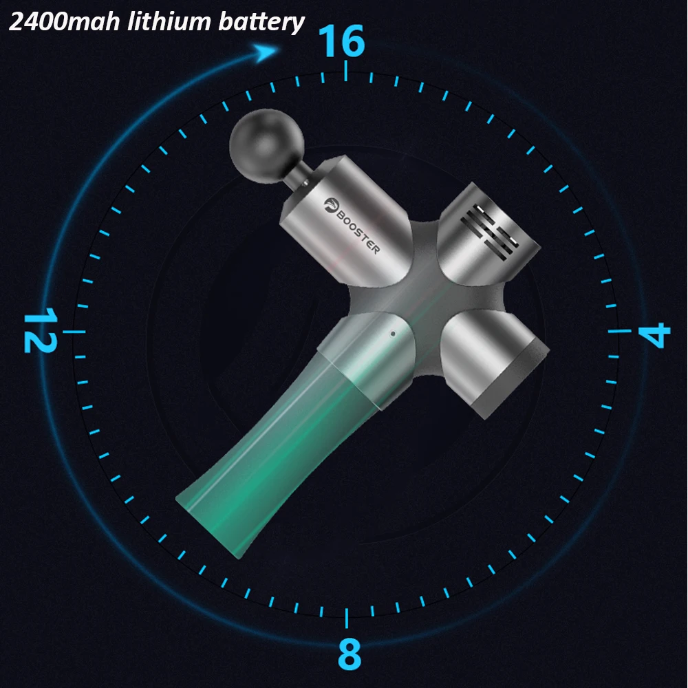 Ручной массажный пистолет Booster Pro 3 для глубоких тканей устройство массажа мышц с 6