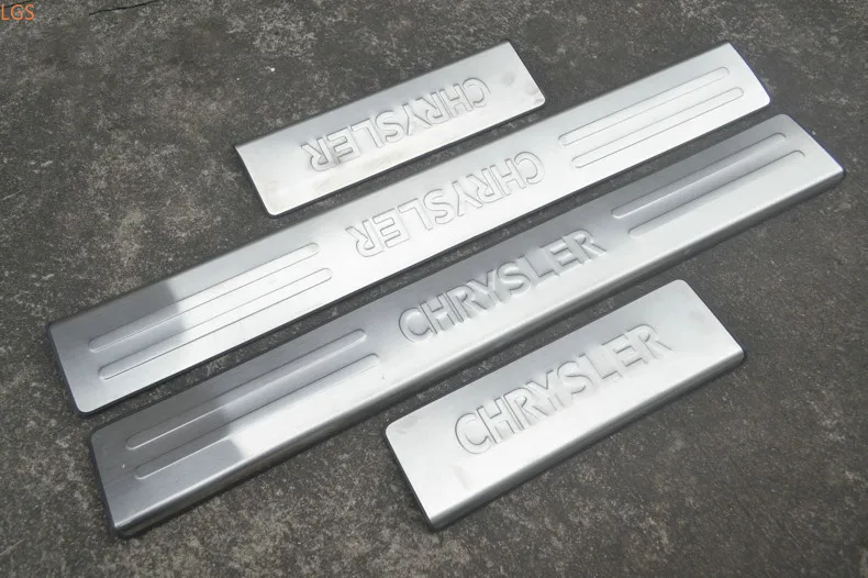 

Для Chrysler 300C 2011-2015 Высококачественная Накладка на порог из нержавеющей стали, с педалью, устойчивая к царапинам, для стайлинга автомобилей