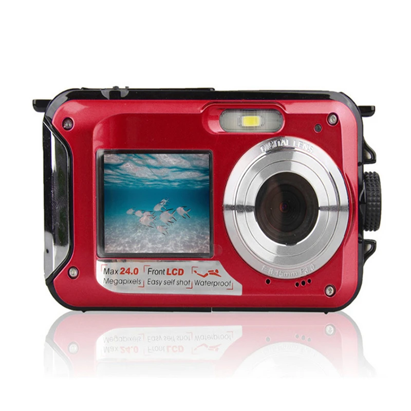 1.77 inches Children's Cartoon Dual-Screen Digital Camera Photography Underwater Swimming Camera Waterproof Camera  CMOS