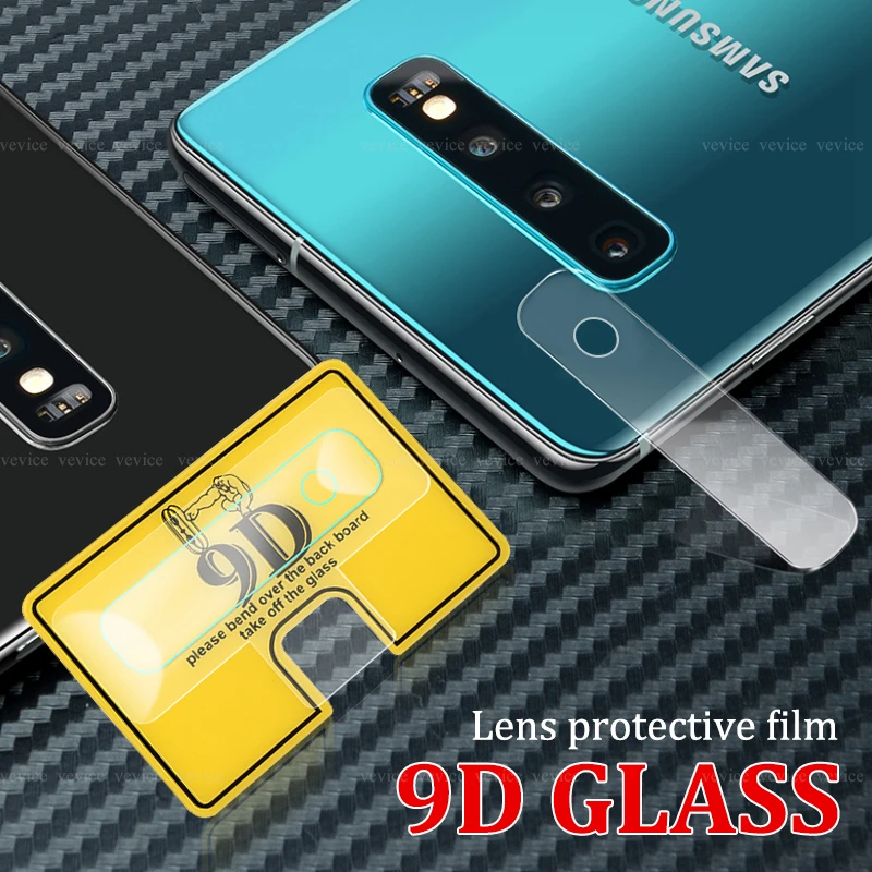Защитное стекло для объектива 9D Samsung Galaxy S10 S9 s8 Note 10 9 8 M10 M20 M30 закаленная пленка