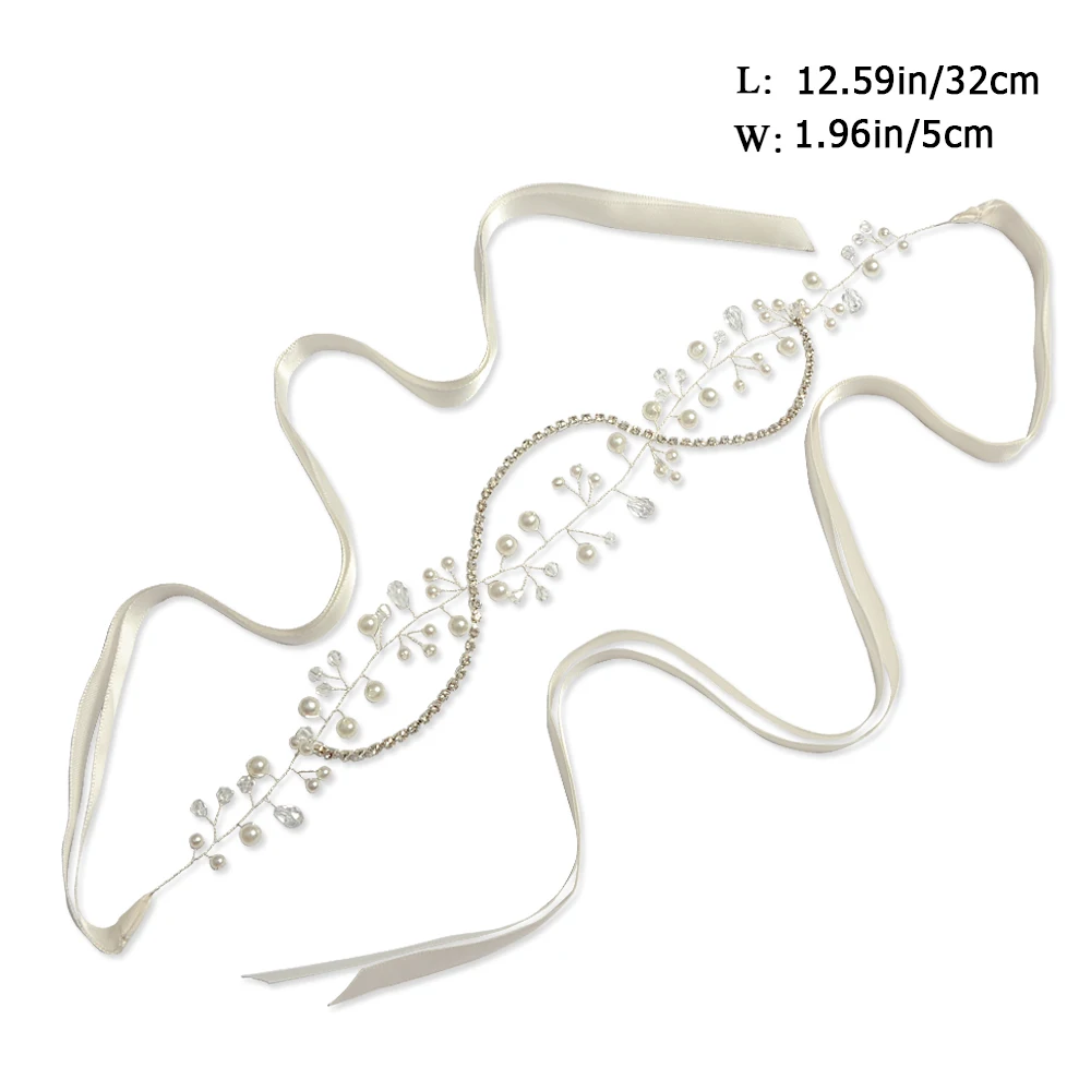 

HP93 New Handmade Luxury Prom Wedding Hair Accessories Hair Jewelry Bride Flower Headdress Pearl Beads Headpieces for Brides