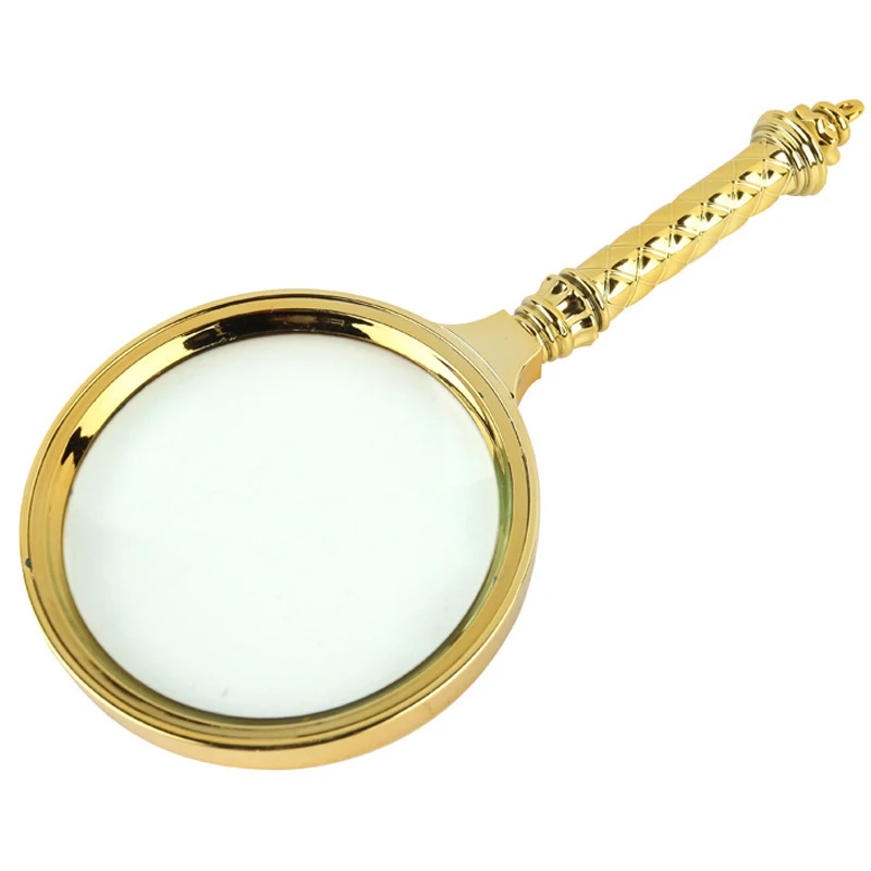 60/70/80/90mm HD Gold-plated Vintage Flower Handle Magnifier Glasses Handheld Reading Eye Loupe Glass Jewelry | Инструменты