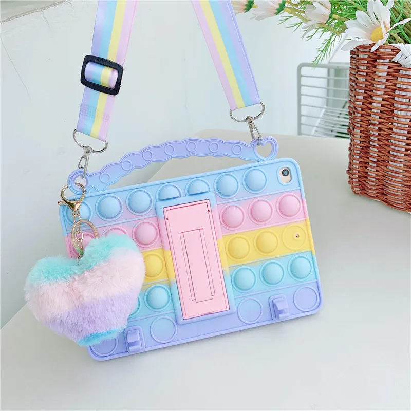 

Cute For IPad 9.7 2017 2018 Mini12345 10.2 Pro 10.5 10.9 11 Air4123 ipad234 9.7 Pen slot Tablet Shoulder Stand Tablet cute Cover